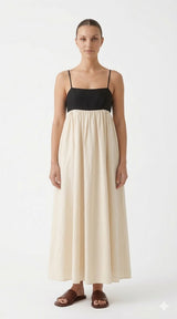 Vestido Sirocco — Maxi Bicolor con Tirantes — imagen 13